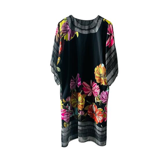 Trina Turk Joceline Floral Print V Neck Shift Dress Size 10 Multicolor - Picture 3 of 8
